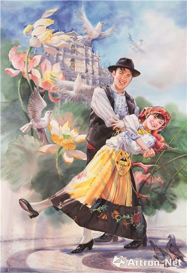 欢歌Happy Song 136×94cm 黎鹰 _ Lai Ieng