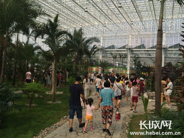 保定电谷城市低碳公园开业迎客 体验南国风情