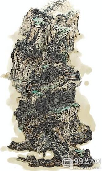 张大千《仿石溪山水图》假画案曾轰动一时，历时4年法院判决原告获胜。