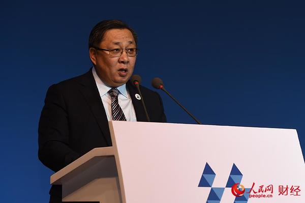 哈萨克斯坦哈萨克国际通讯社社长道连·季亚罗夫发言（人民网于凯摄）