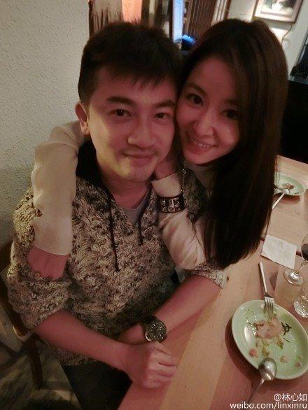 苏有朋（左）将生日愿望献给林心如，甜到让网友狂呼“在一起”。（图／翻摄自林心如微博）