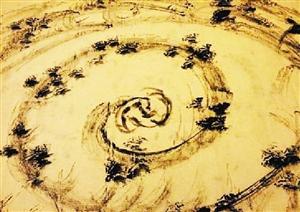 　　马云作品《马体墨宝》