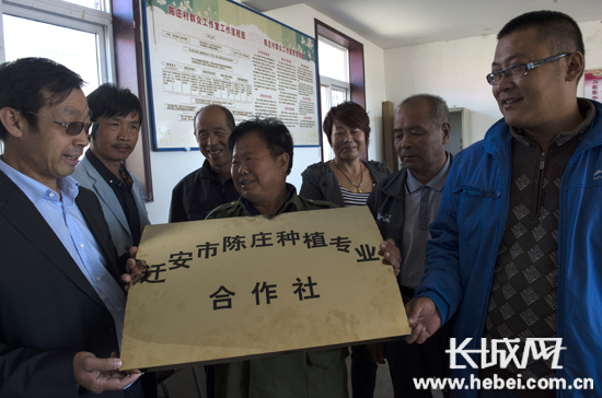 迁安驻村工作组牵线做媒忙 促合作社与企业签