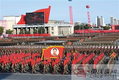  朝鲜大阅兵  再亮核背包|朝鲜|朝鲜劳动党_凤凰