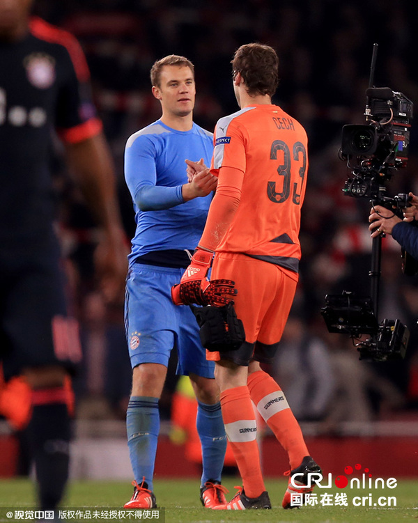 诺伊尔和切赫惺惺相惜