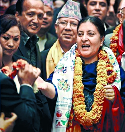  尼泊尔 迎来 首位女总统 | 尼泊尔 |政党_凤凰资讯