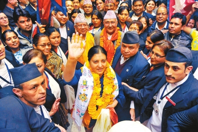  尼泊尔 诞生 首位女总统 _凤凰资讯