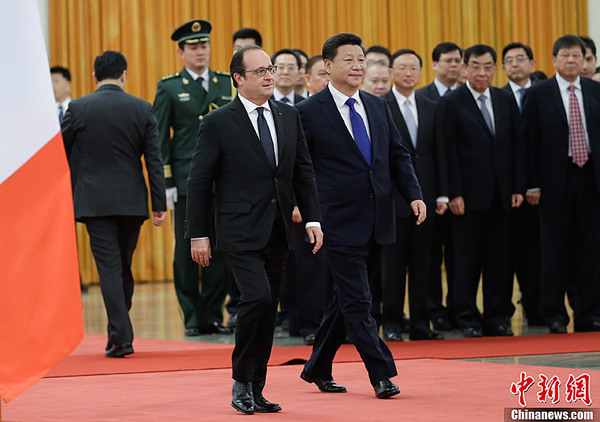 习近平在北京欢迎法国总统奥朗德访华|国家主