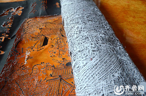 《清明上河图》剪纸样本