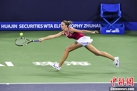 珠海WTA超级精英赛小组赛 扬科维奇不敌捷克