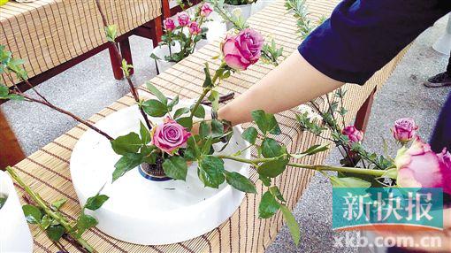 欧式插花diy活动照