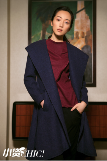 图1 韩雪身着IMM尹默摩登型格大衣