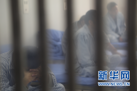 图为广东中山市第二人民医院南区分院严管病房。新华网韩家慧 摄