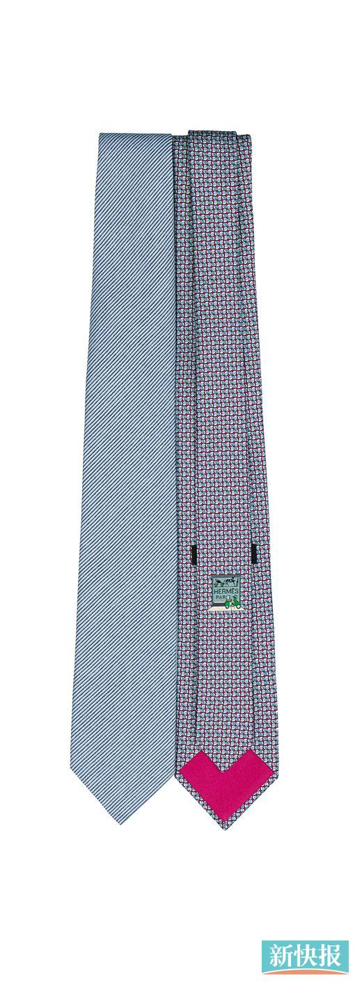 ■Hermes色彩纹理领带。