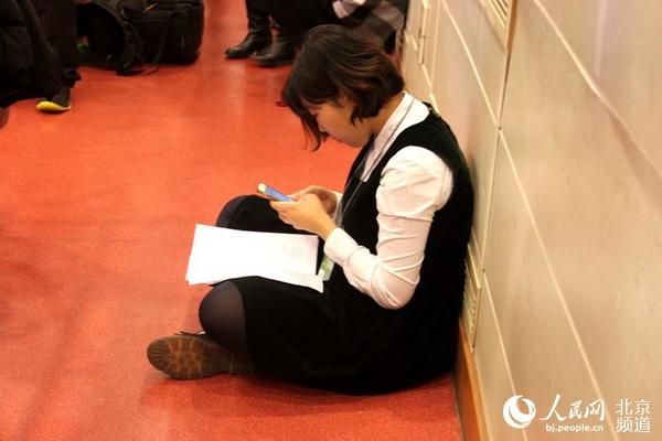 北京“两会”记者。人民网 赵青摄