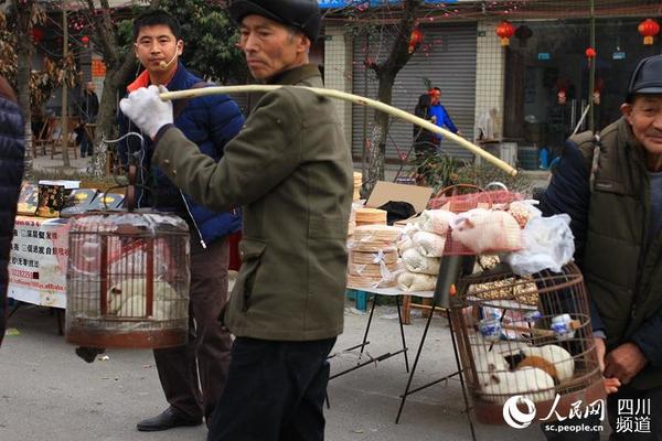 “春台会”上各色商贩来来往往。（朱虹 摄）