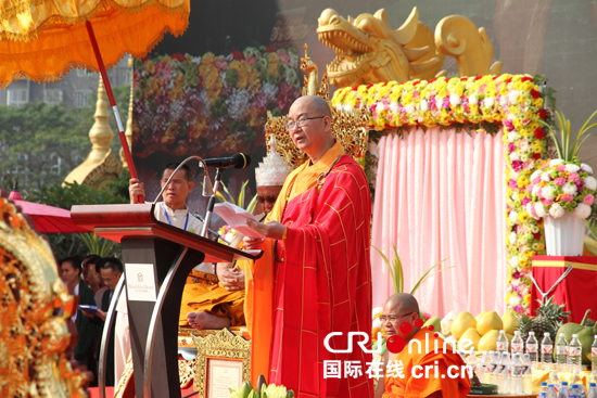 学诚会长在帕祜巴和帕松列升座庆典法会上致辞