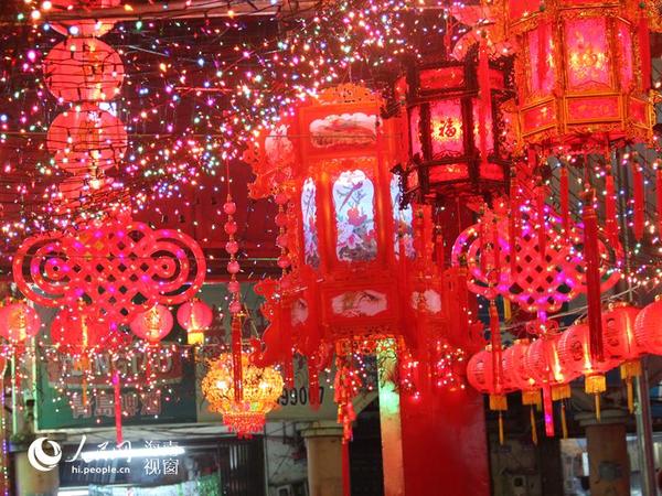 换花节千灯照春