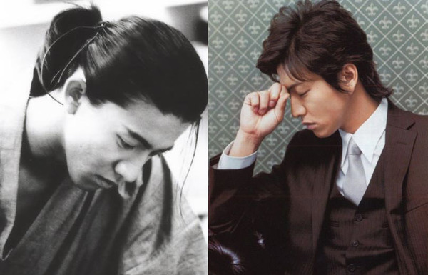 日本“国民偶像”木村拓哉拥有360度完美无死角的脸型,当然侧脸的高颜值也是不容置疑的。