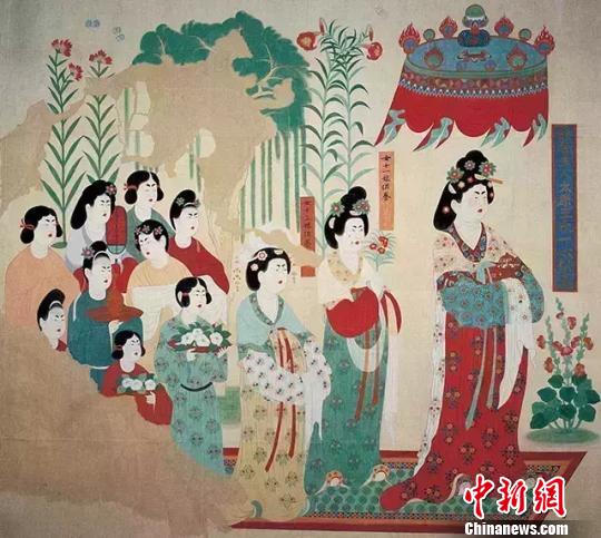敦煌研究院披露莫高窟壁画揭秘唐代女子“群像”|敦煌|文化_凤凰财经