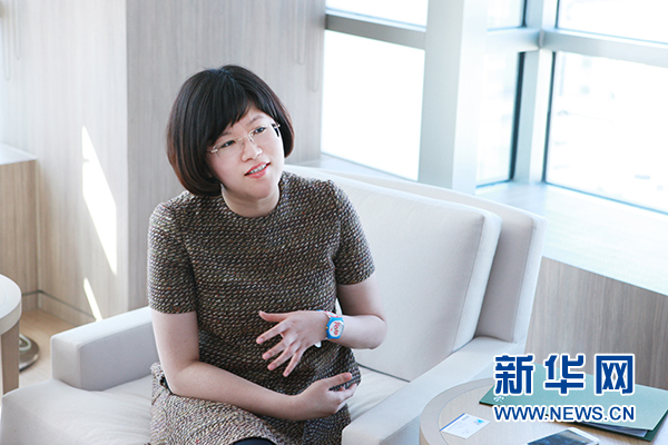 图为1436品牌创始人、董事长王臻。新华网 黄博阳 摄