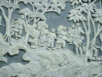 湖广填四川移民运动的浮雕。