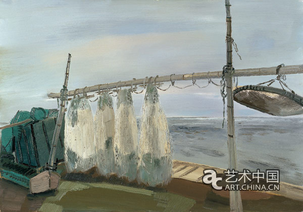 李江峰 《渔歌唱晚之二》 70x100cm 2009年