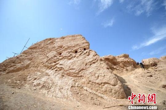 座落于甘肃张掖市高台县境内的北凉古都骆驼城遗址。杨艳敏 摄