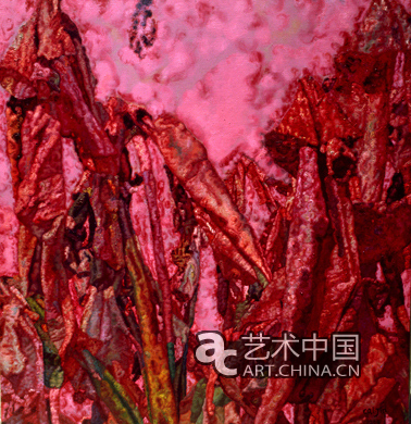 蔡锦 《美人蕉48》200x190cm 布面油画 1994年