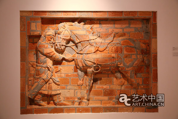《昭陵六骏》185×152×12cm 红砖 水泥、钢筋、角铁 2012.6