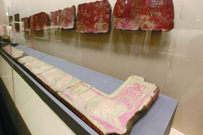 羽毛蛇纹壁画 特奥蒂瓦坎文化（墨西哥国家人类学博物馆馆藏）