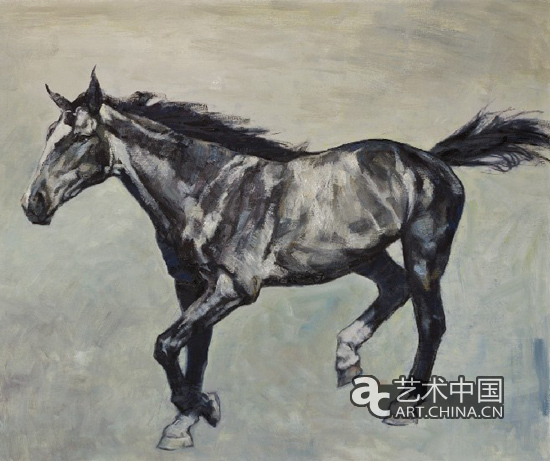 邓平祥-《行走的马》120x100-2012年-布面油画