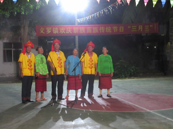 陵水文罗镇举办2015年欢庆黎族苗族三月三文
