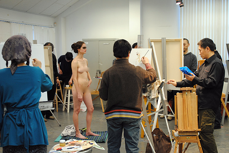 组图:<em>人体</em>模特成艺考班噱头 收费低廉每小时2