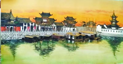 半年手绘南京12处老建筑 90后小伙欲用画笔复