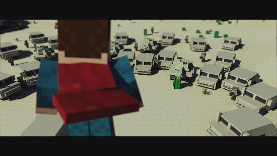 相当喜感 强人制作《我的世界》版超人预告