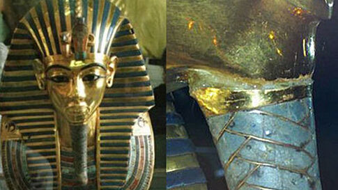 埃及博物馆回应:埃及3300年法老王黄金面罩遭损毁事件