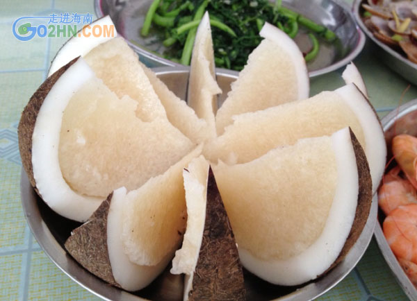铜陵椰子船-海南特色美食价值饭的椰子营养介来美食了海南图片