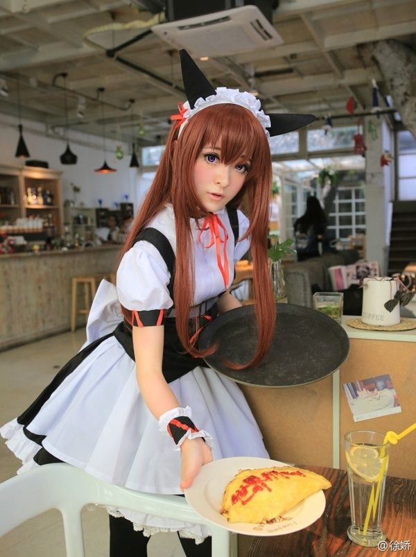 徐娇Cos<em>女仆</em>再进化!如<em>漫画</em>少女真人版_游戏频