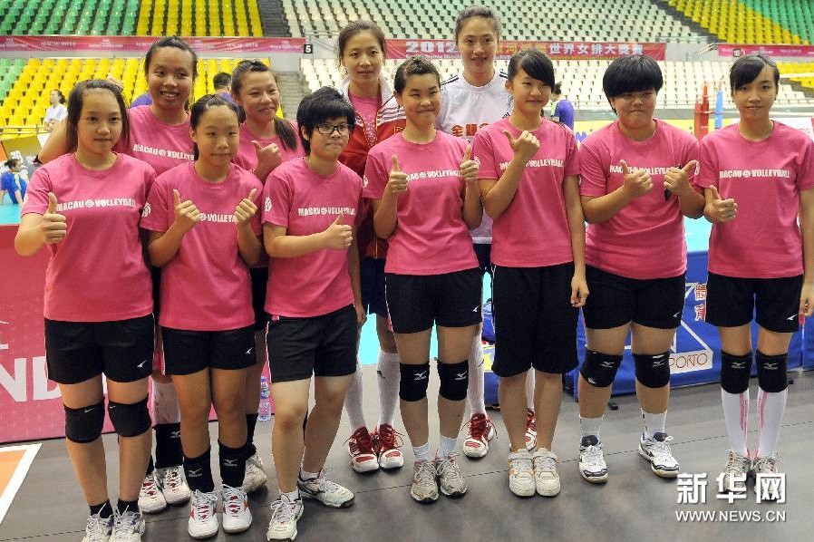 <em>中国</em>国家<em>女排</em>与澳门<em>青少年</em>交流[高清]_体育频