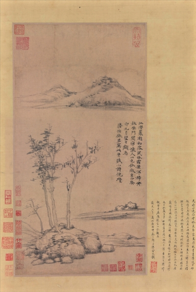 《江渚风林图》轶事