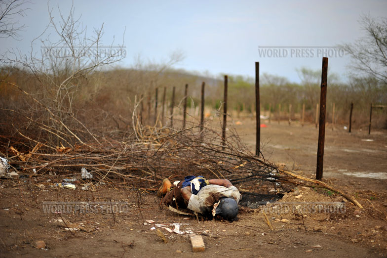 荷赛一般新闻组照三等奖:墨西哥毒贩冲突受害