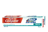 产品名称：高露洁360°牙膏；产品介绍：高露洁360°牙膏能减少细菌滋生，助您对抗八大口腔问题。·有效保护牙龈健康·持续减少细菌滋生·防止牙菌斑聚积·防止蛀牙·减缓牙结石再生·坚固牙釉质·洁白牙齿·持久清新口气。