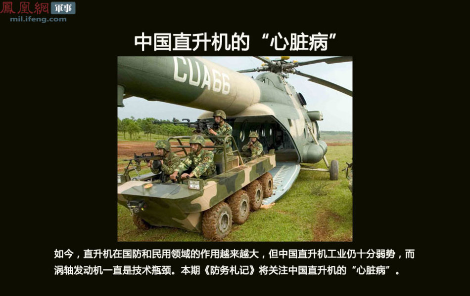 防务札记:中国直升机的心脏病