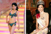 陈茵媺（右）和苟云慧（左）也是另外两个叫人傻傻分不清的女明星。两人都是选美出身，陈茵媺是2006年港姐冠军，苟芸慧是2009国际中华小姐冠军。 
