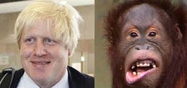伦敦市长被指动作表情极像猩猩