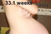 怀孕33周时