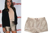 米拉-古妮丝（Mila Kunis）将短裤穿进了Party，金属色增加了华丽的感觉，搭配正式感的西服和衬衣，既不失面子又具个性。Maison Scotch 金属色短裤 RMB：850