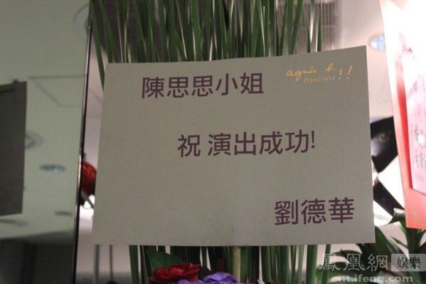 刘德华张柏芝送花篮 祝贺陈思思香港红磡开唱[图集]