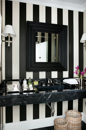 优雅卫浴空间设计 黑白成就永恒经典